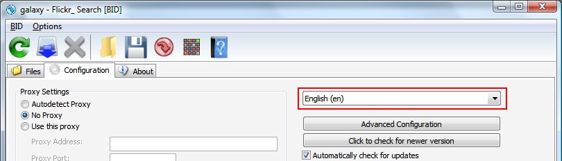 BID Language Selector